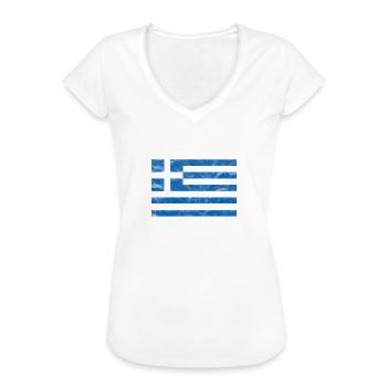 Grecia Grecia - Maglietta vintage donna - bianco - Fronte