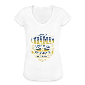 Ukraine - Frauen Vintage T-Shirt - Weiß - Vorne