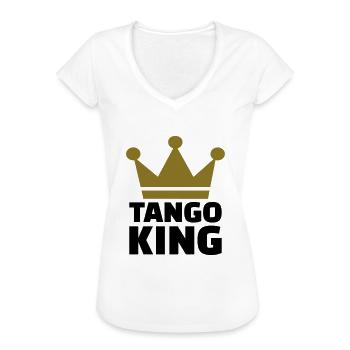 Tango - T-shirt vintage Femme - blanc - Devant - Danielle (179cm)