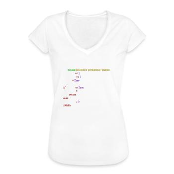 java code - Frauen Vintage T-Shirt - Weiß - Vorne