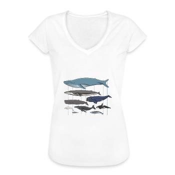 Walarten Wal Meeressäuger - Frauen Vintage T-Shirt - Weiß - Vorne