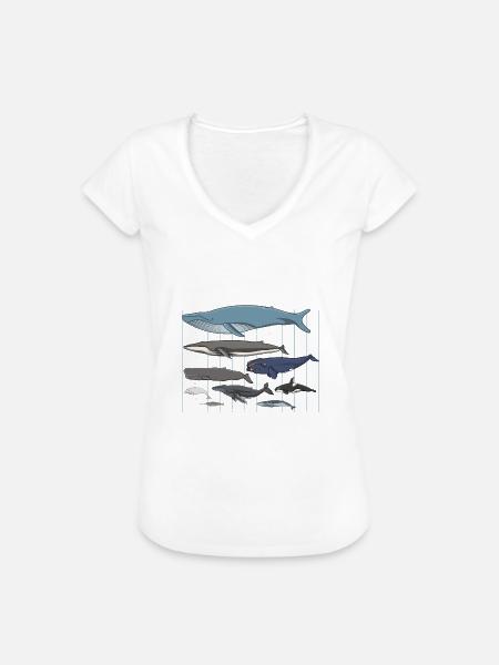 Walarten Wal Meeressäuger - Frauen Vintage T-Shirt - Weiß