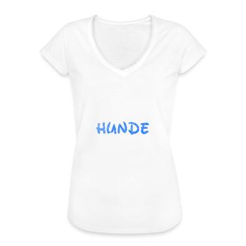 Hunde Mama Hundeliebhaber Hundebesitzer Geschenk - Frauen Vintage T-Shirt - Weiß - Vorne