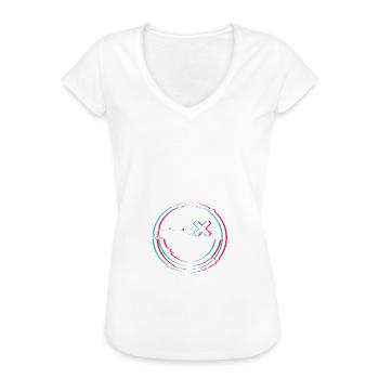 Heute Wird Es Lustig Smile Techno Rave Raver - Frauen Vintage T-Shirt - Weiß - Vorne