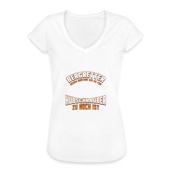 Bergretter Bergsteiger Bergsteigung - Frauen Vintage T-Shirt - Weiß - Vorne