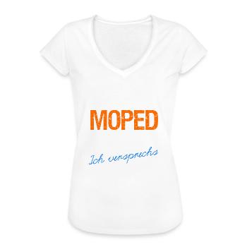 Simson Shirt Geschenkidee Nur noch ein Moped S51 - Frauen Vintage T-Shirt - Weiß - Vorne