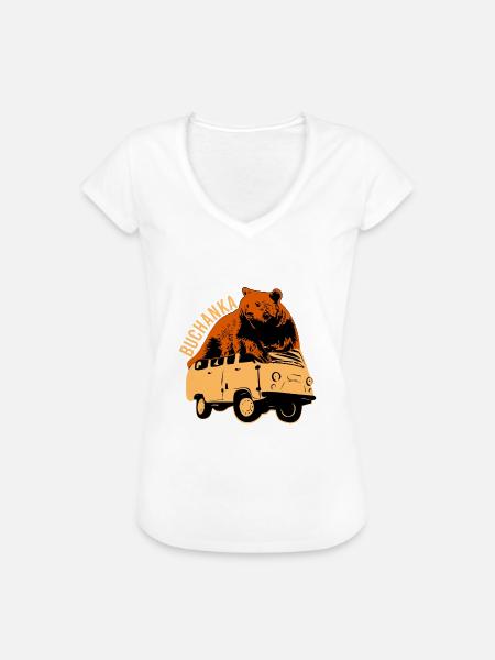 Buchanka - Frauen Vintage T-Shirt - Weiß