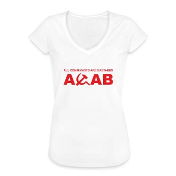 ACAB Alle Kommunisten sind Bastarde - Frauen Vintage T-Shirt - Weiß - Vorne