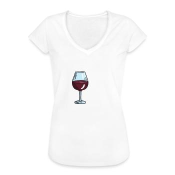 Wein Spruch Geschenkidee - Frauen Vintage T-Shirt - Weiß - Vorne