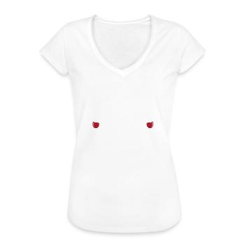 Komm mach den Wein auf - Frauen Vintage T-Shirt - Weiß - Vorne