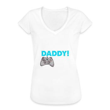 Werdende Eltern Geschenk - Mama 2022 & Papa 2022 - Frauen Vintage T-Shirt - Weiß - Vorne