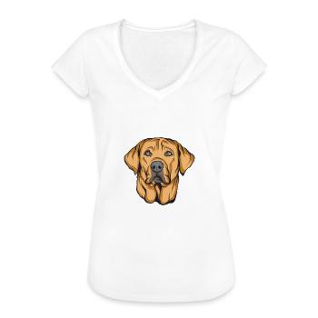 Broholmer - Frauen Vintage T-Shirt - Weiß - Vorne