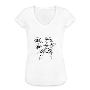Dalmatiner - Frauen Vintage T-Shirt - Weiß - Vorne