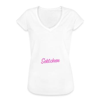 Sekt Damen Hokus Pokus Sektchen Modus - Frauen Vintage T-Shirt - Weiß - Vorne