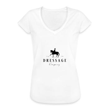 Dressurpferd - Pferdedressur Dressur - Frauen Vintage T-Shirt - Weiß - Vorne - Danielle (179cm)