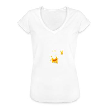 Die Lage ist Besäufniserregend Bier Skelett - Frauen Vintage T-Shirt - Weiß - Vorne