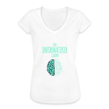 Informatiker Informatik Programmierer Nerd Geek - Frauen Vintage T-Shirt - Weiß - Vorne
