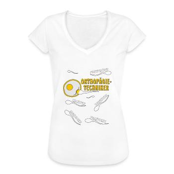 ORTHOPÄDIETECHNIKER - Frauen Vintage T-Shirt - Weiß - Vorne - Danielle (179cm)