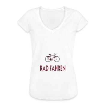 Nase gestrichen voll Ich Geh Rad Fahren Nase Voll - Frauen Vintage T-Shirt - Weiß - Vorne