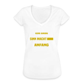 Sarkastische Sprüche für die Arbeit - Frauen Vintage T-Shirt - Weiß - Vorne
