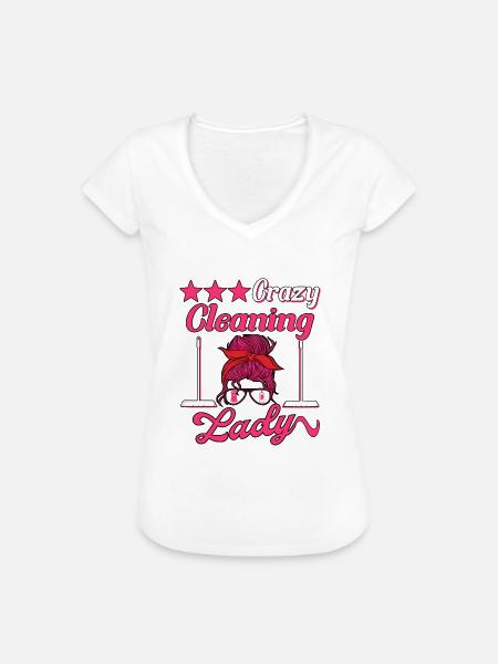 Haushälterin Zimmermädchen Putzfrau - Frauen Vintage T-Shirt - Weiß