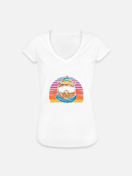 Frieren - Owl Froze Retro - Frauen Vintage T-Shirt - Weiß