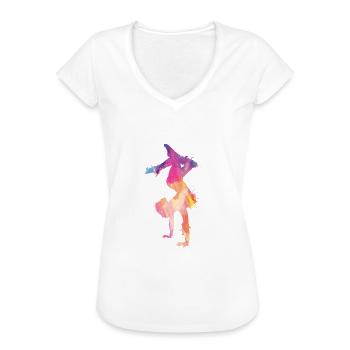 Turnen | Turnerin Gymnastik Turnen Mädchen Frauen - Frauen Vintage T-Shirt - Weiß - Vorne