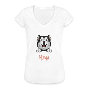 Alaskan Malamute Hund - Frauen Vintage T-Shirt - Weiß - Vorne