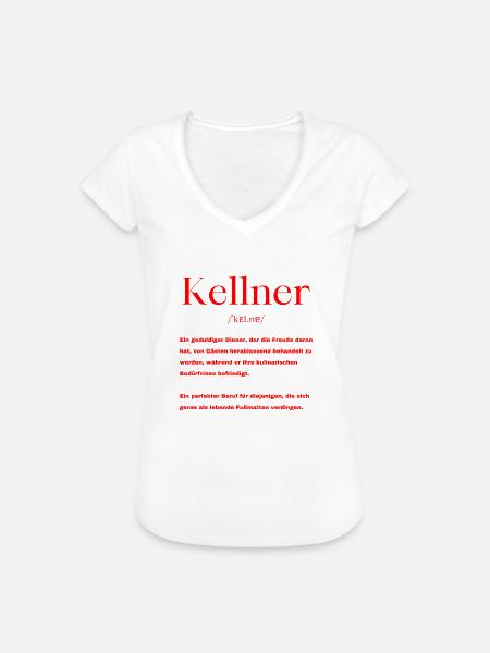 Kellner Definition - Frauen Vintage T-Shirt - Weiß