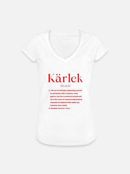 Schwedisch - Frauen Vintage T-Shirt - Weiß