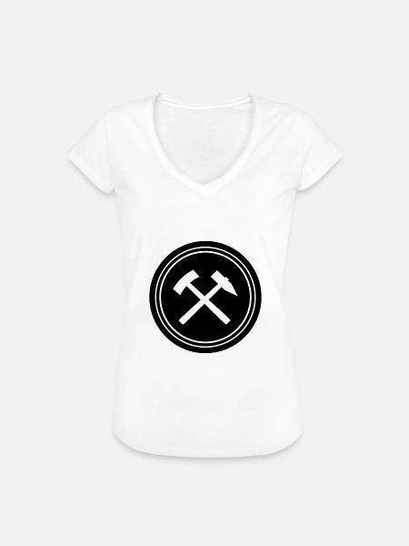 Erzgebirge Bergbau - Frauen Vintage T-Shirt - Weiß