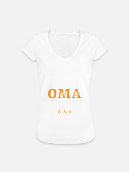 Beste Oma - Frauen Vintage T-Shirt - Weiß