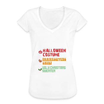Due To Inflation This Is My Halloween - Frauen Vintage T-Shirt - Weiß - Vorne