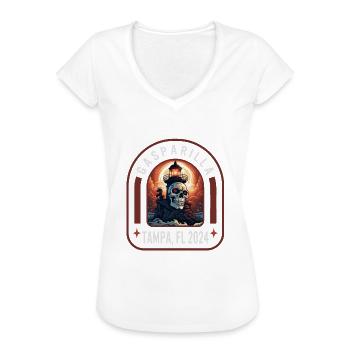 Gasparilla 2024 Ombres de phare Tampa FL - T-shirt vintage Femme - blanc - Devant - Danielle (179cm)