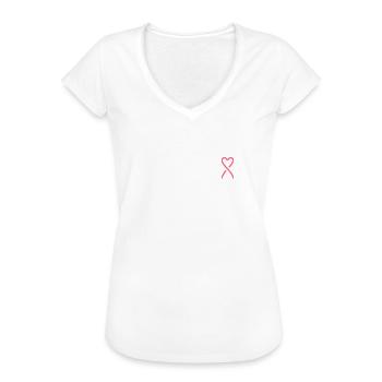 Aufklärung über Brustkrebs - Frauen Vintage T-Shirt - Weiß - Vorne