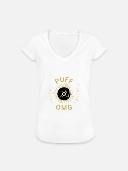 Puff musik rapper - Frauen Vintage T-Shirt - Weiß