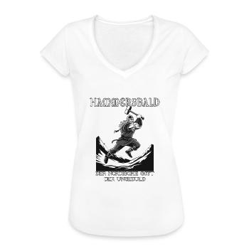 Hammersbald – Nordischer Gott der Ungeduld - Frauen Vintage T-Shirt - Weiß - Vorne