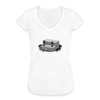 Röhren Verstärker Liebhaber Shirt - Frauen Vintage T-Shirt - Weiß - Vorne