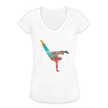 Capoeira Kämpfer - Frauen Vintage T-Shirt - Weiß - Vorne