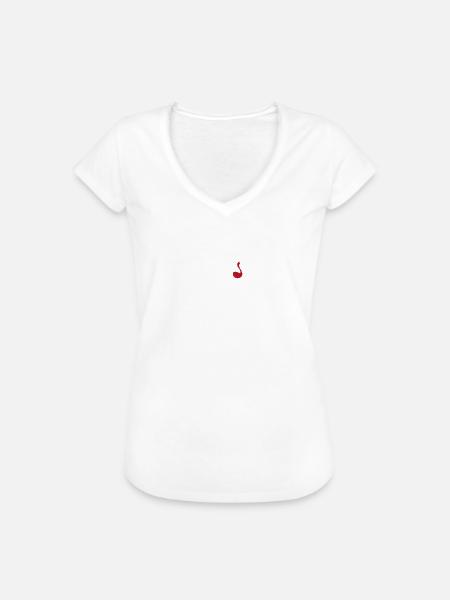 Wein Herzschlag - Frauen Vintage T-Shirt - Weiß