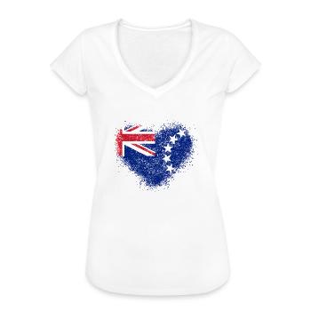 Cook Islands - Women's Vintage T-Shirt - white - Front - Danielle (179cm)