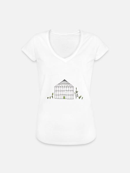 Pflanze - Frauen Vintage T-Shirt - Weiß