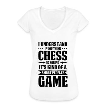chess chess - Women's Vintage T-Shirt - white - Front - Danielle (179cm)