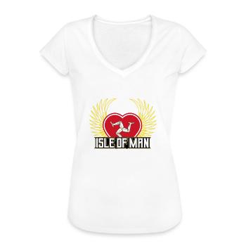 Isle Of Man - Frauen Vintage T-Shirt - Weiß - Vorne