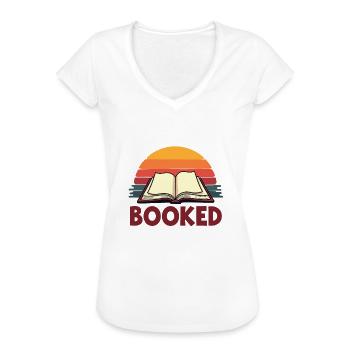 Mein Wochenende ist ausgebucht Lustige Lektüre Witz - Frauen Vintage T-Shirt - Weiß - Vorne