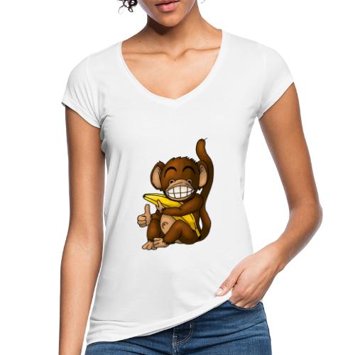 Super Fröhlicher Affe - Frauen Vintage T-Shirt