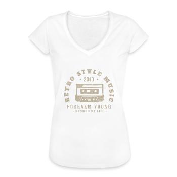 Retro 2010 Geburtstagsgeschenk 2010 Jahrgang 2010 - Frauen Vintage T-Shirt - Weiß - Vorne