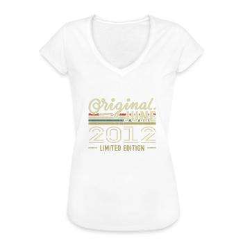 Juni 2012 Geburtstag Juni 2012 - Jahrgang Juni 2012 - Frauen Vintage T-Shirt - Weiß - Vorne