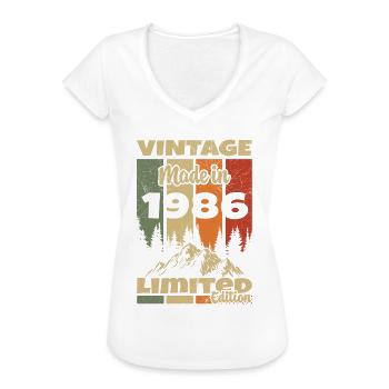 1986 Vintage Original 1986 Geburtstagsgeschenk - Frauen Vintage T-Shirt - Weiß - Vorne