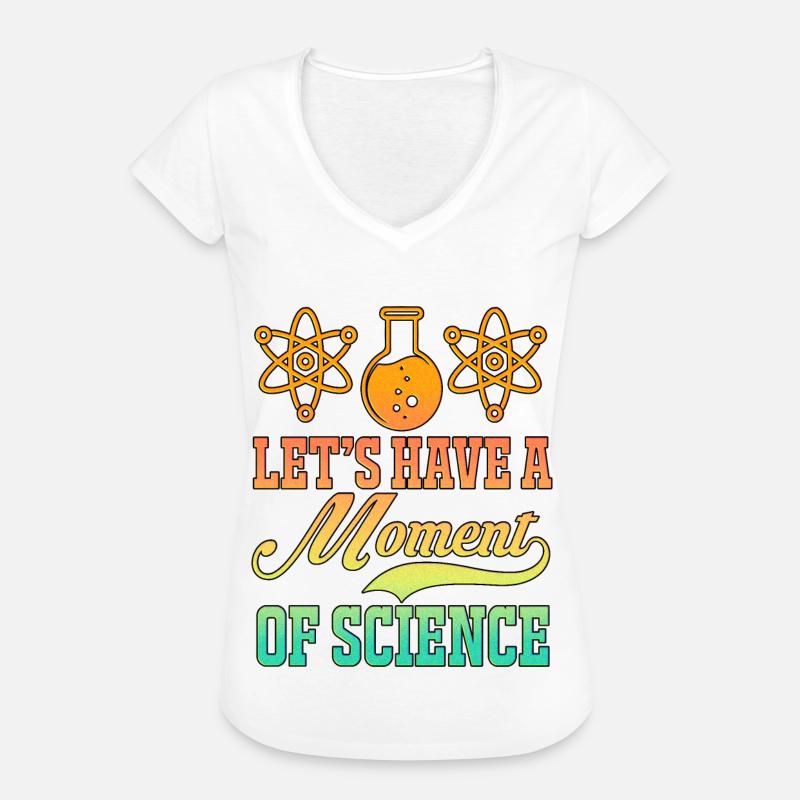 Science Physics Chemistry Nerd Geek Science Atom - Women's Vintage T-Shirt - white